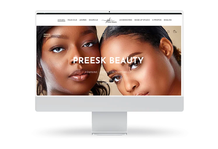 Preesk Beauty design web et création de site web