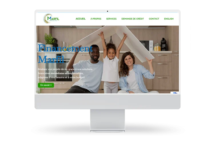 Marfil Financial web design-création de site web